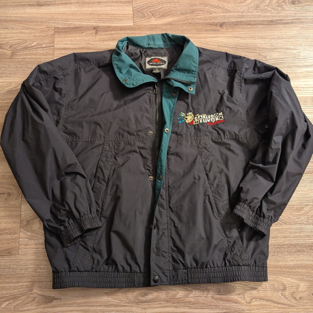 Vintage Cartoon Network racing windbreaker jacket XL 90s